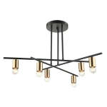 Plafon Normani MDM3658/6 BK+BRO Italux - zdjęcie produktu