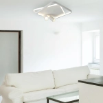 Plafon Parma 2 2xGU10 + 1xLED CCT biały kwadrat LP-0612/2C Square WH LIGHT PRESTIGE
