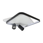Plafon Parma 2 2xGU10 + 1xLED CCT kwadrat czarny LP-0612/2C Square BK LIGHT PRESTIGE