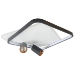 Plafon Parma 2 2xGU10 + 1xLED CCT kwadrat czarny LP-0612/2C Square BK LIGHT PRESTIGE