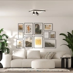 Plafon Parma 2 2xGU10 + 1xLED CCT kwadrat czarny LP-0612/2C Square BK LIGHT PRESTIGE