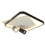 Plafon Parma 2 2xGU10 + 1xLED CCT kwadrat czarny LP-0612/2C Square BK LIGHT PRESTIGE