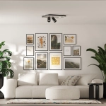 Plafon Parma 2 2xGU10 + 1xLED CCT kwadrat czarny LP-0612/2C Square BK LIGHT PRESTIGE