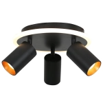 Plafon Parma 3xGU10 + 1xLED CCT czarna LP-0612/3C Round BK LIGHT PRESTIGE