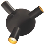 Plafon Parma 3xGU10 + 1xLED CCT czarna LP-0612/3C Round BK LIGHT PRESTIGE