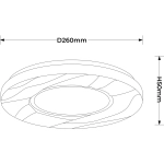 Plafon Tenaro 26 cm biały LED 4000K LP-7312/1C-26 WH Light Prestige