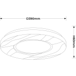 Plafon Tenaro 40 cm biały LED 4000K LP-7312/1C-40 WH Light Prestige