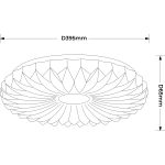 Plafon Zivora 40 cm biały LED 4000K LP-4890/1C-40 WH Light Prestige