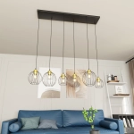 Lampa wisząca NANDO 6 BL GOLD 1368/6 EMIBIG Lighting
