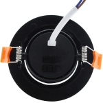 Ruchome oczko podtynkowe Plus czarne LED CCT LP-1506/1RS BK Light Prestige