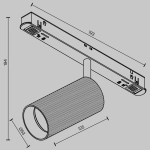 Lampa szynowa Artisan Exility 3000K 12W 36° TR097-2-12W3K-M-BMG Maytoni - zdjęcie dodatkowe 6