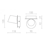 AMADEUS I ścienna biała 230V LED 6W 3000K R12476 Rendl light studio