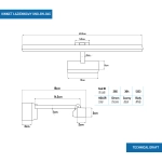 KINKIET ŁAZIENKOWY UNO PROSTY 9W 40CM CZARNY 4000K UNO-BH-045 364DL DOMENO LIGHTING - zdjęcie dodatkowe 7
