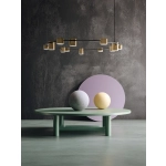 Lampa wisząca KODO 12 czarny/złoty 41333 Sigma