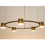 Lampa wisząca KODO 5 czarny/złoty 41329 Sigma