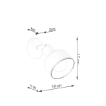 Kinkiet ELBA czarny SL.1316 SOLLUX LIGHTING