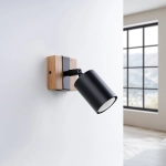 Kinkiet FAGER 1 czarny SL.1343 SOLLUX LIGHTING