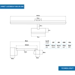 KINKIET ŁAZIENKOWY PROSTY UNO 12W 50CM CZARNY 4000K 366DL DOMENO LIGHTING - zdjęcie dodatkowe 5