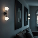 Kinkiet Ścienny AM205 2xG9 Czarny GARDA 1243DL DOMENO LIGHTING - zdjęcie dodatkowe 3