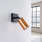 Kinkiet WINX czarny/złoty SL.1382 SOLLUX LIGHTING