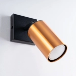 Kinkiet WINX czarny/złoty SL.1382 SOLLUX LIGHTING