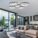 LAMPA DEKORACYJNA SUFITOWA 120W ZŁOTA + PILOT DL-Z03 SEMPRE 444DL DOMENO LIGHTING - zdjęcie produktu