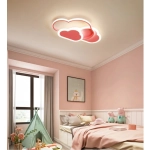 LAMPA DZIECIĘCA LED SUFIT RÓŻOWE CHMURKI 58W + PILOT DL-I03 415DL DOMENO LIGHTING - zdjęcie dodatkowe 1