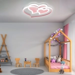 LAMPA DZIECIĘCA LED SUFIT RÓŻOWE SERCA 66W + PILOT DL-I04 418DL DOMENO LIGHTING - zdjęcie dodatkowe 1