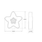LAMPA LED Dziecięca Różowa Gwiazdka 44W+Pilot DL-H03 409DL DOMENO LIGHTING - zdjęcie dodatkowe 2