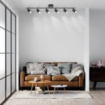 LAMPA SPOT 6xGU10 CZARNA VOLO 376DL DOMENO LIGHTING - zdjęcie produktu