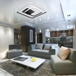 LAMPA SUFITOWA PLAFON LED LINIE I KWADRATY 88W + PILOT DL-G04 QUADRA 411DL DOMENO LIGHTING - zdjęcie dodatkowe 1