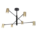 Lampa 6 x spot GU10 DD-40 czarno-złota SIENA 1119DL DOMENO LIGHTING - zdjęcie produktu