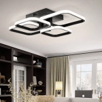 Lampa Dekoracyjna 72W Czarna 4 Kwadraty + pilot DL-C02 QUATRO 292DL DOMENO LIGHTING - zdjęcie produktu