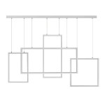 Lampa Led Wiszące Prostokąty 75W biała 4000K DL-G04 BRAGA 531DL DOMENO LIGHTING - zdjęcie dodatkowe 1