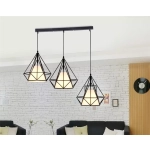 Lampa loft Diament Prosta 3xE27 499DL DOMENO LIGHTING - zdjęcie produktu
