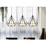 Lampa loft Diament Prosta 3xE27 499DL DOMENO LIGHTING - zdjęcie dodatkowe 3