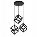 Lampa Loft Sweden okrągła PZE-609 Czarna 503DL DOMENO LIGHTING - zdjęcie dodatkowe 2