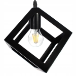 Lampa Loft Sweden okrągła PZE-609 Czarna 503DL DOMENO LIGHTING - zdjęcie dodatkowe 3