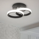 Lampa Sufitiowa Kinkiet OKRĄGŁA 18W CZARNA - BARWA NEUTRALNA 308DL DOMENO LIGHTING - zdjęcie dodatkowe 1