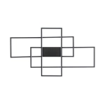 Plafon QUADRATUS 126W z Pilotem BLACK ------wysyłka 24H -----