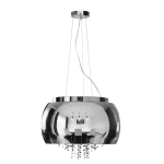 Lampa Szklana Srebrny z Prześwitami drobne korale 50cm CHIARA 519DL DOMENO LIGHTING - zdjęcie produktu