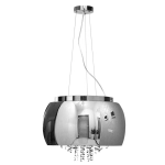 Lampa Szklana Stalowy drobne korale CHIARA 50cm 516DL DOMENO LIGHTING - zdjęcie produktu