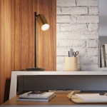Lampa biurkowa WINX czarny/złoty SL.1389 SOLLUX LIGHTING