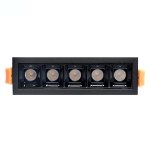 Lampa liniowa Led podtynkowa 10W 3000K czarna JDL-5T 582DL DOMENO LIGHTING - zdjęcie dodatkowe 4