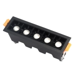 Lampa liniowa Led podtynkowa 10W 3000K czarna JDL-5T 582DL DOMENO LIGHTING - zdjęcie produktu