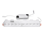 Lampa liniowa Led podtynkowa 20W 4000K BIAŁA JDL-10T 1208DL DOMENO LIGHTING - zdjęcie dodatkowe 1