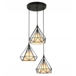 Lampa loft Diament okrągłe mocowanie 3xE27 500DL DOMENO LIGHTING - zdjęcie dodatkowe 1