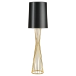 Lampa podłogowa FILO-1 czarno - złota 145 cm MF1235 Step into Design