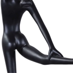 Lampa podłogowa WOMAN BALLERINA 210 cm - czarna figura tancerki z białym kloszem F9221 Step into design
