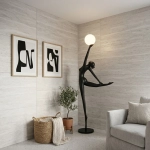 Lampa podłogowa WOMAN BALLERINA 210 cm - czarna figura tancerki z białym kloszem F9221 Step into design